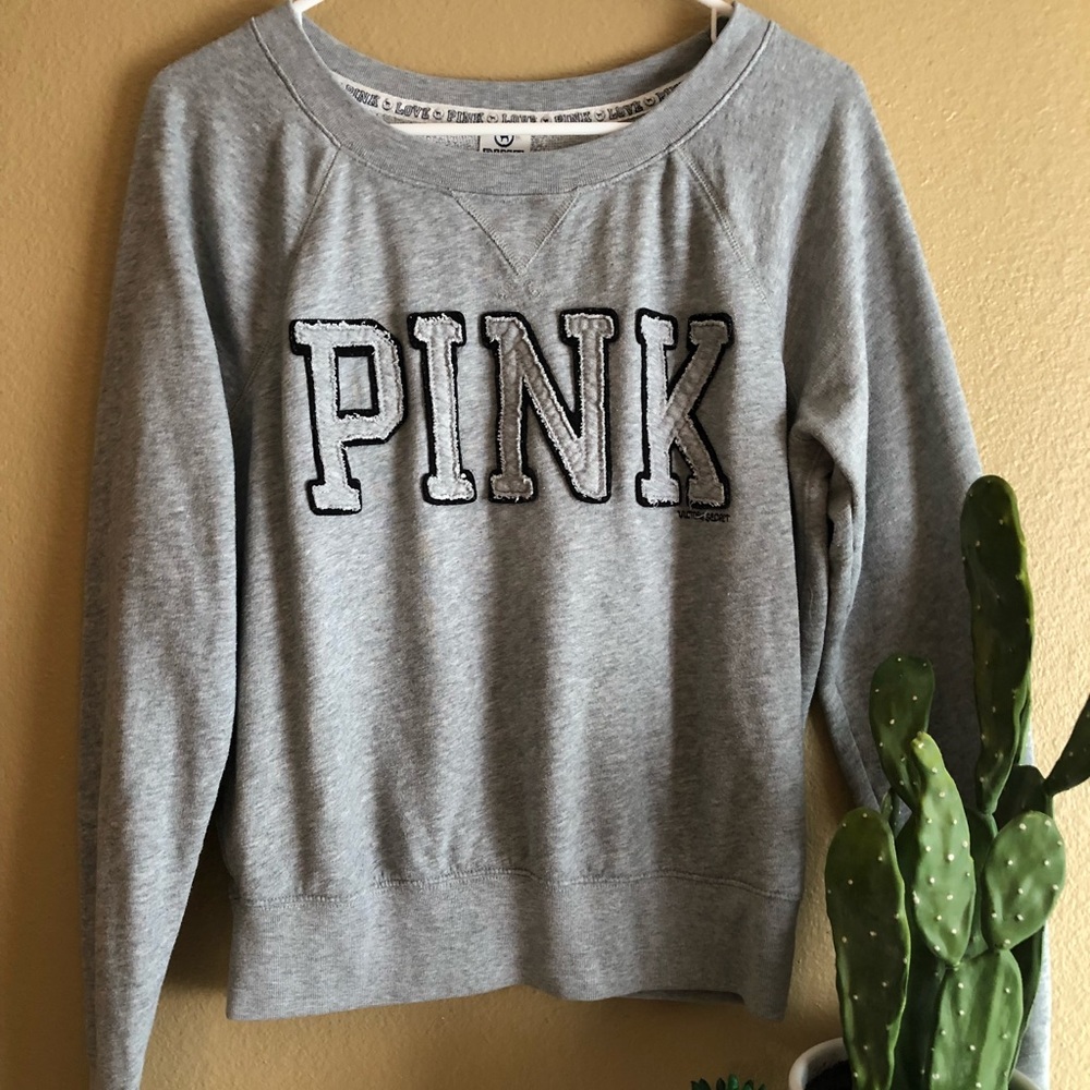 PINK gray hoodie 🖤✨😍